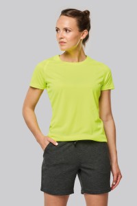 T-shirt de sport à col rond recyclé femme