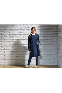 Robe de salon imperméable double attache