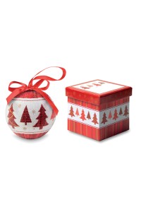 Boule de Noël et boîte.