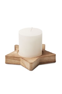 Bougeoir étoile avec bougie
