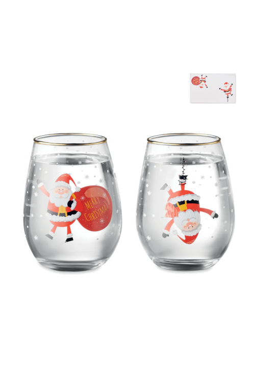 Set de 2 verres de Noël