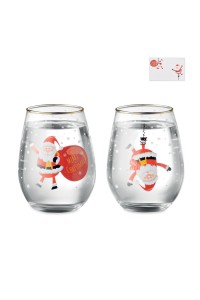 Set de 2 verres de Noël