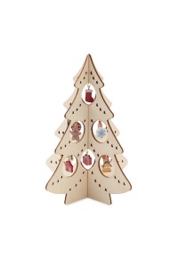 Décoration de sapin en bois
