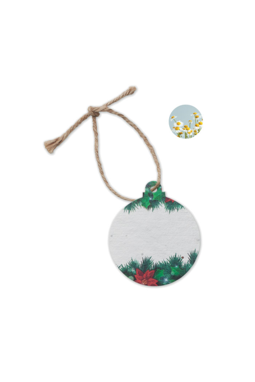 Décoration en papier semences