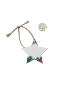 Décoration en papier semences