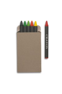 Etui 6 crayons cire