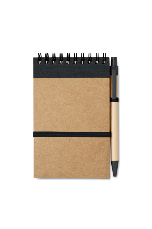 Bloc-notes recyclé et stylo