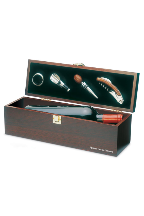 Coffret à vin en bois
