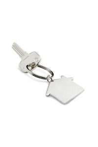 Porte clés métal maison