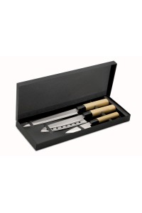 Set 3 couteaux style japonais