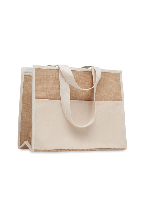 Sac shopping en toile et jute