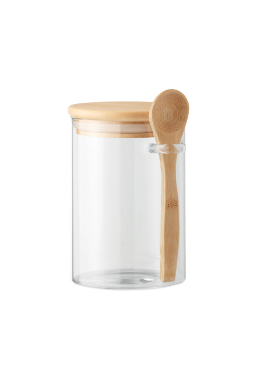 Bocal verre avec couvercle