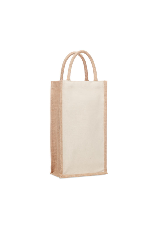 Sac en jute pour 2 bouteilles