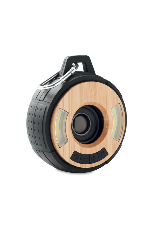 Haut-parleur sans fil en bambou