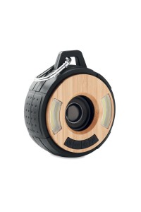 Haut-parleur sans fil en bambou