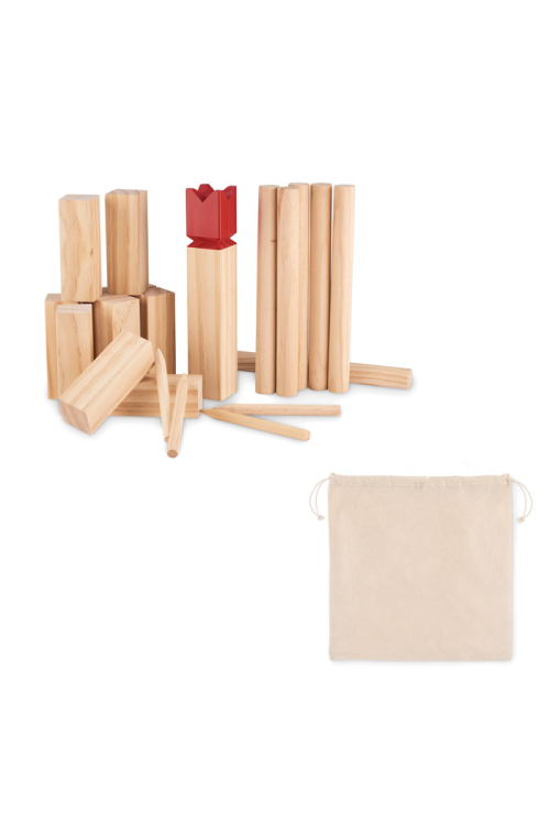 Jeu de lancer en bois de pin