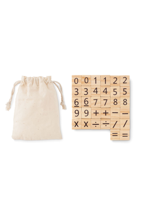 Jeu de comptage éducatif en bois