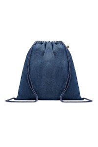 Sac à cordon en denim recyclé
