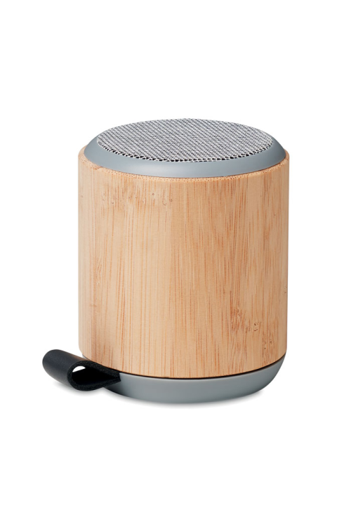 Haut-parleur sans fil en bambou