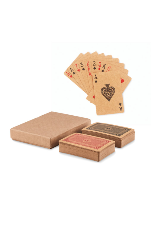 2 jeux de cartes papier recyclé