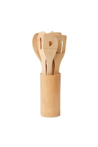 Ustensiles de cuisine en bambou