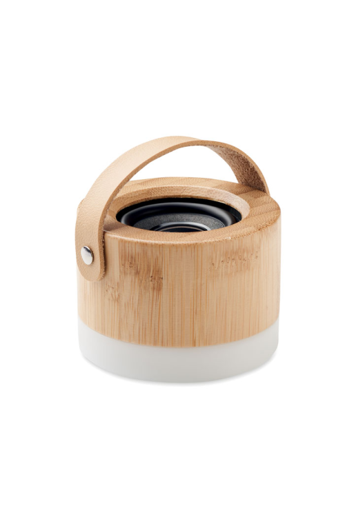 Haut-parleur sans fil en bambou