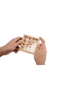 Jeu de labyrinthe en pin