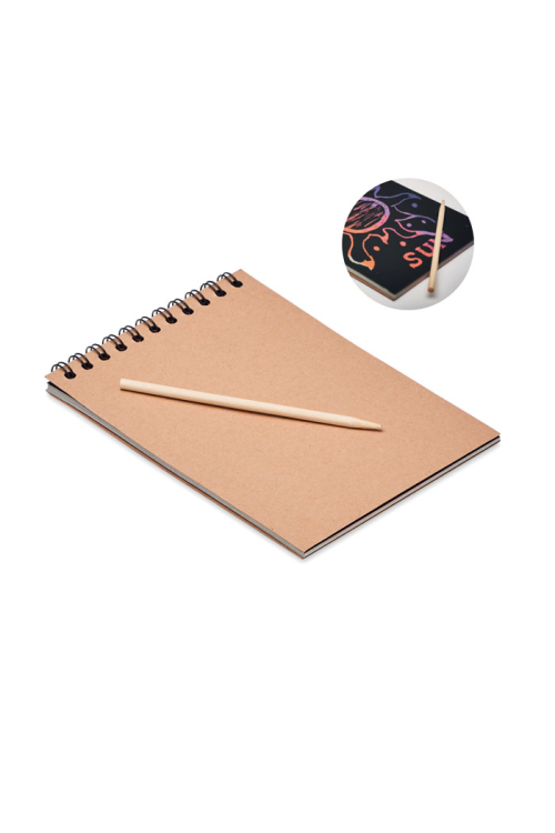 Carnet de papier à gratter