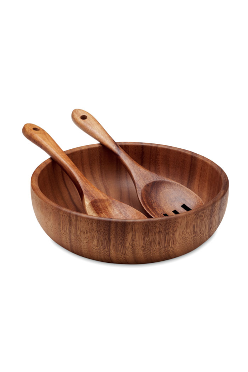 Saladier avec couverts.