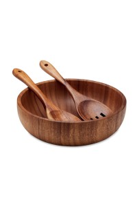 Saladier avec couverts.