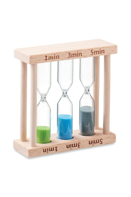 Jeu de 3 sabliers de douche