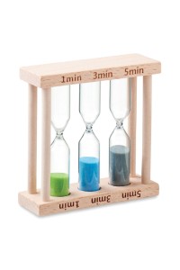 Jeu de 3 sabliers de douche