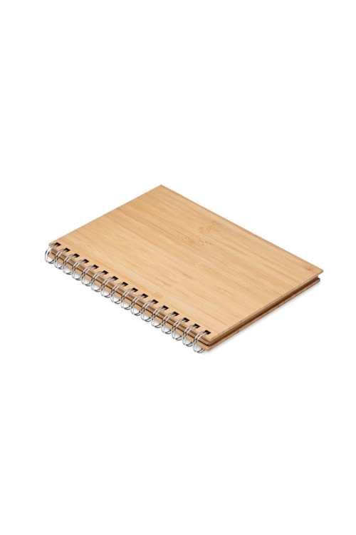 Carnet à spirale A5 en bambou