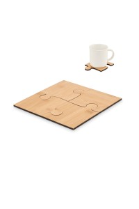 Lot de 4 sous-verres puzzle