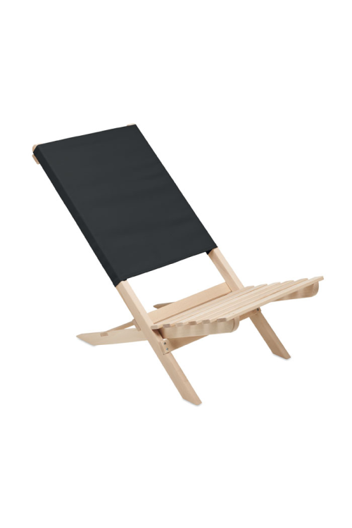 Chaise de plage pliable en bois