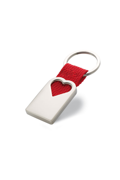 Porte clef coeur en métal
