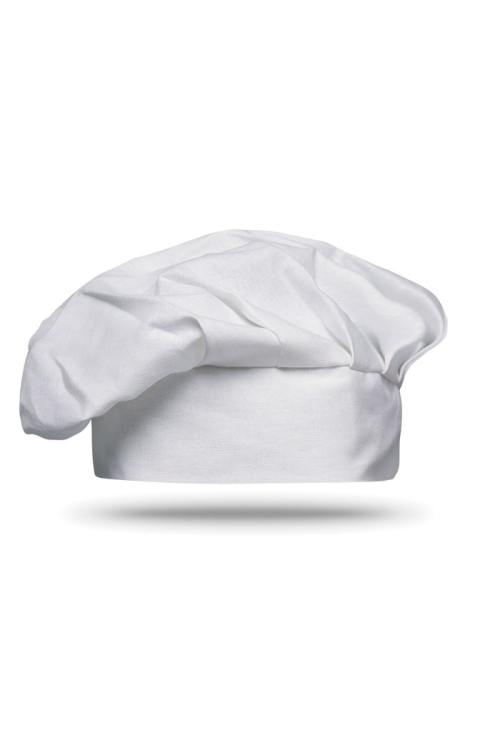 Toque de chef en coton 130g/m2