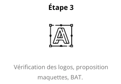 Etape 3: Vérification des propositions de personnalisation logo